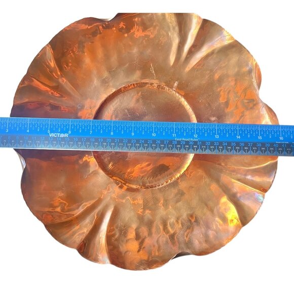 Vermont CCV Hand-Hammered Copper Decorative Plate 507 VTG 13” D French Country - Picture 2 of 6